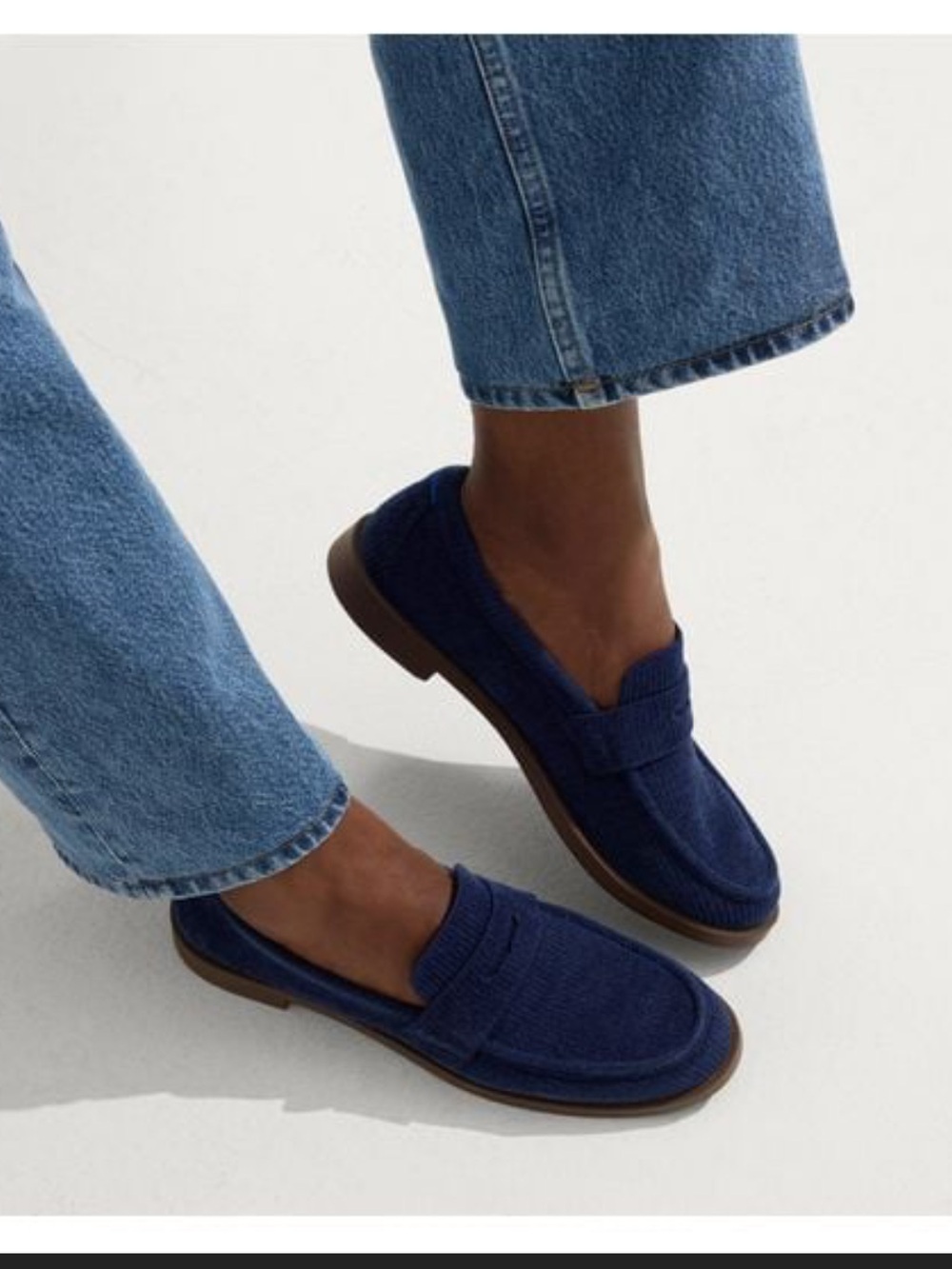 Rothy's Women’s Dark Blue Slip-On Loafers